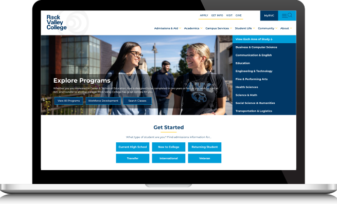Rock Valley College Website